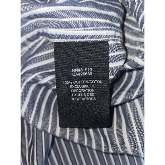 Robert Graham Mens Striped Shirt Long Sleeve Dress Shirt XL Button-Up Textured - Picture 7 of 10